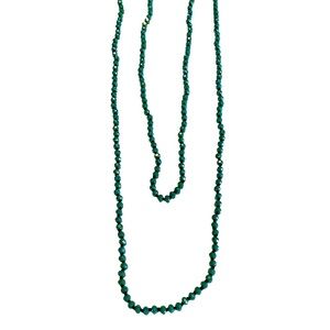 💚SPARKLE GREEN Long Layering Beaded Nevklace